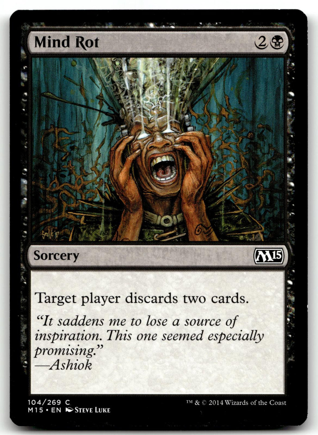 Mind Rot 104 Common Magic 2015 (M15) Magic: The Gathering Near Mint