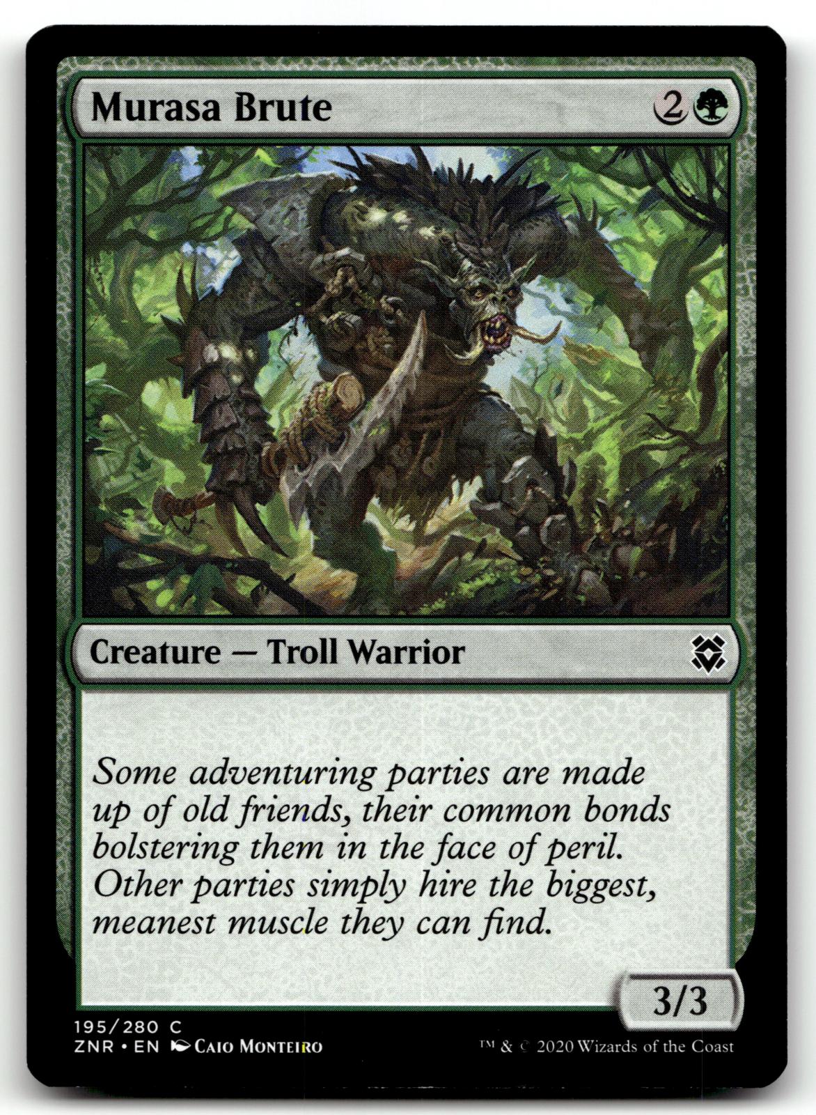 Murasa Brute 195 Common Zendikar Rising Magic: The Gathering Near Mint