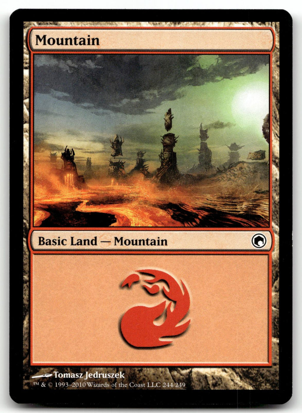 Mountain (244) 244 Land Scars of Mirrodin Magic: The Gathering Near Mint