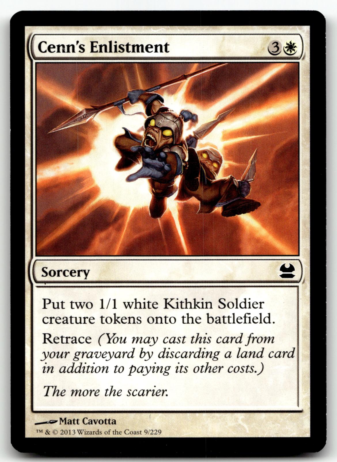 Cenn's Enlistment 9 Common Modern Masters Magic: The Gathering Near Mint