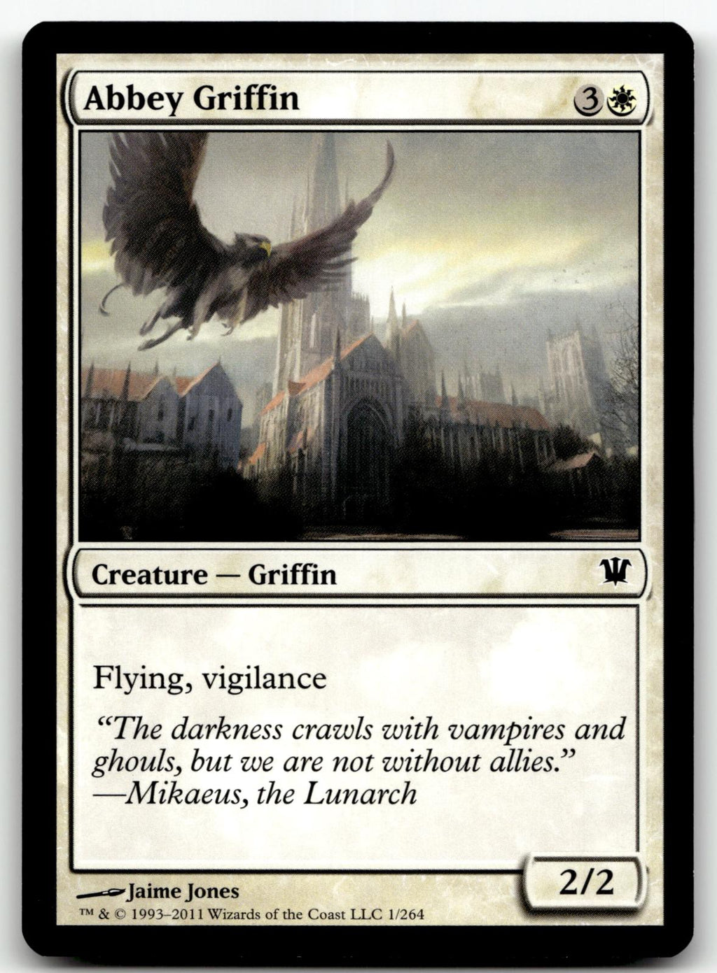 Abbey Griffin 1 Common Innistrad Magic: The Gathering Near Mint