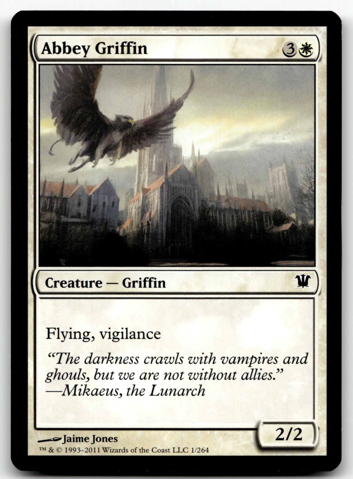 Abbey Griffin 1 Common Innistrad Magic: The Gathering Near Mint