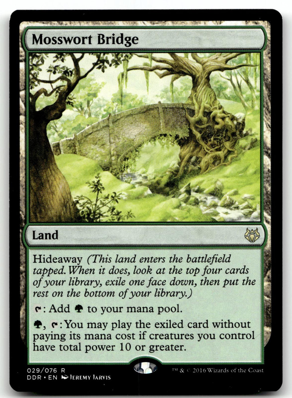 Mosswort Bridge 29 Rare Duel Decks: Nissa vs. Ob Nixilis Magic: The Gathering NM