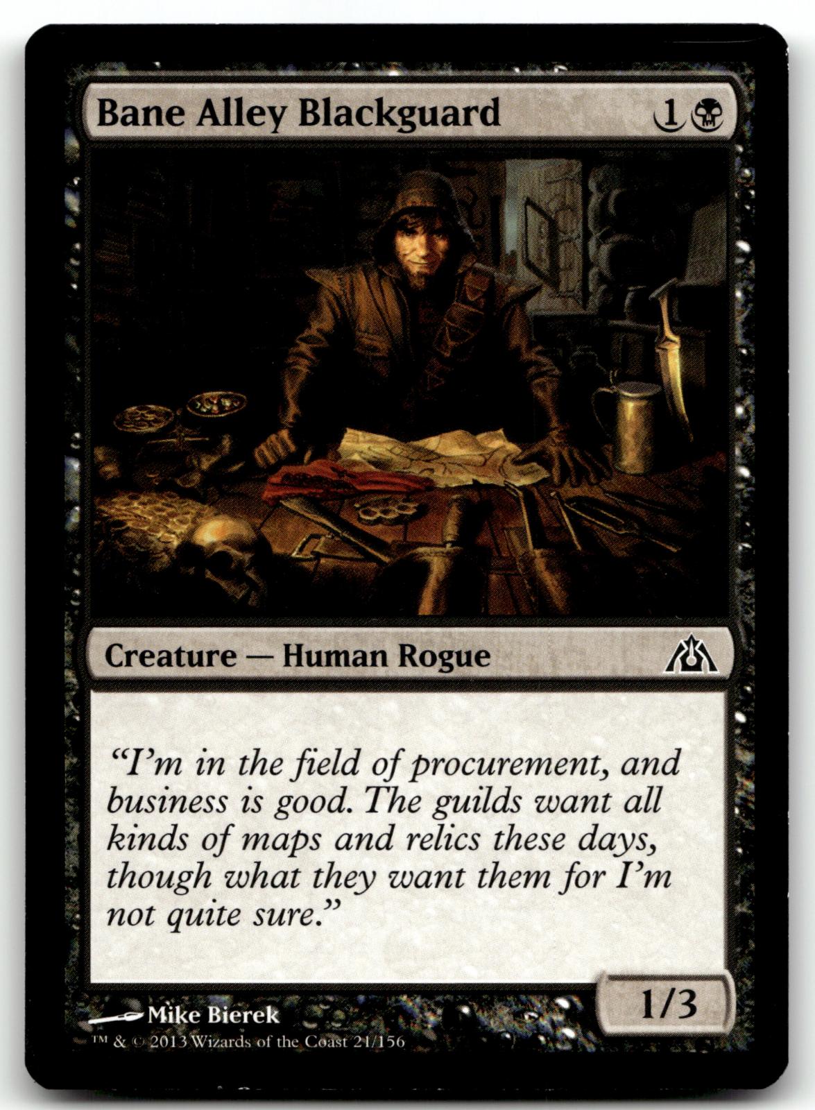 Bane Alley Blackguard 21 Common Dragon's Maze Magic: The Gathering Near Mint