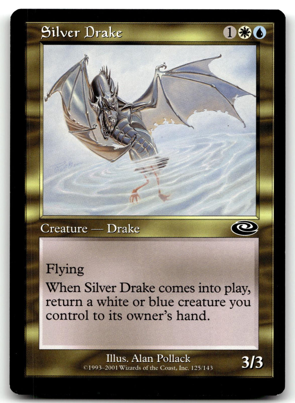 Silver Drake 125 Common Planeshift Magic: The Gathering Near Mint