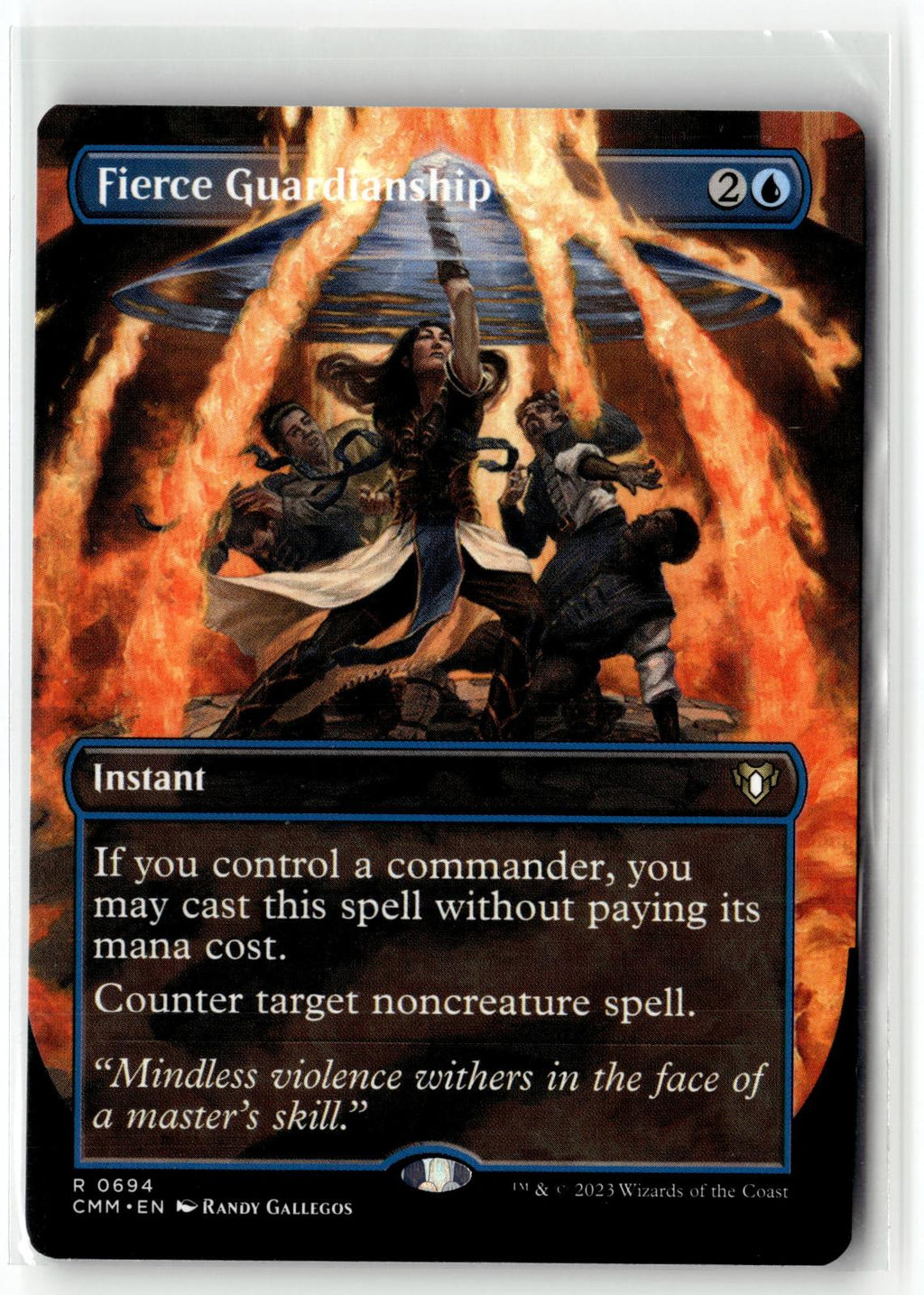 Fierce Guardianship (Borderless) 694 Commander Masters Magic: The Gathering NM