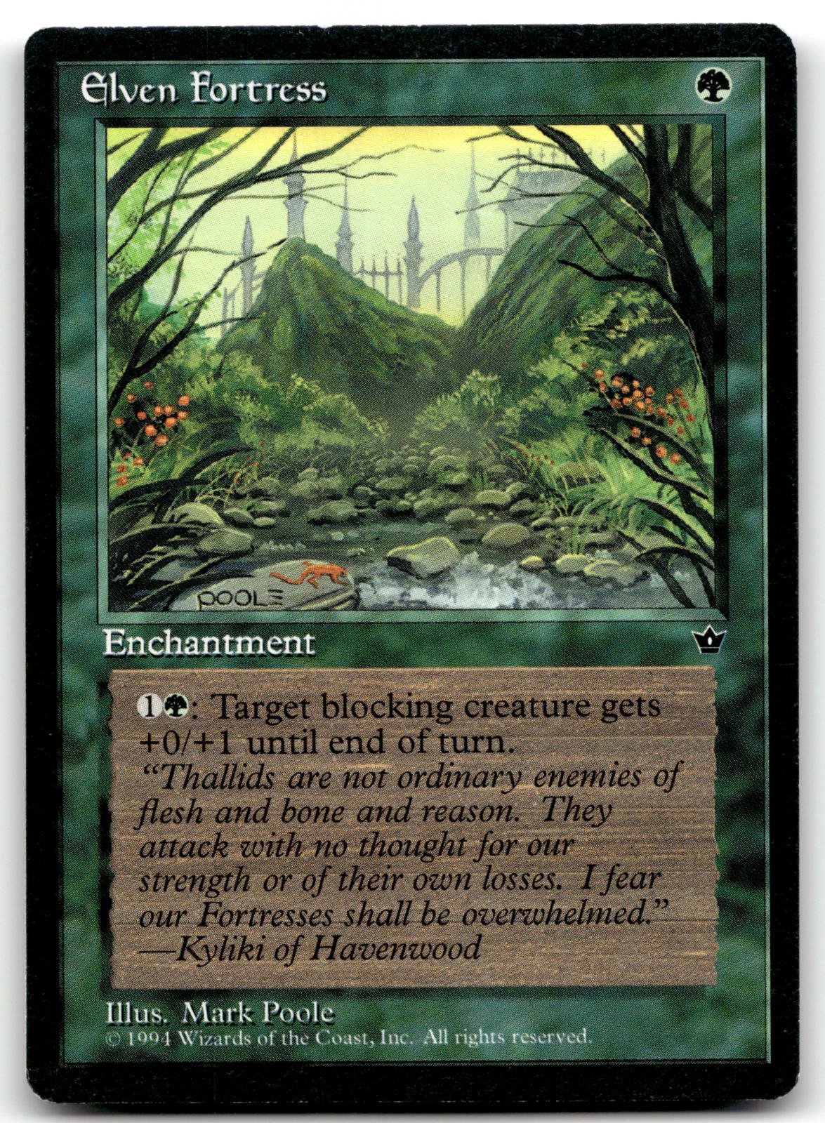 Elven Fortress (Poole) Common Fallen Empires Magic: The Gathering Near Mint
