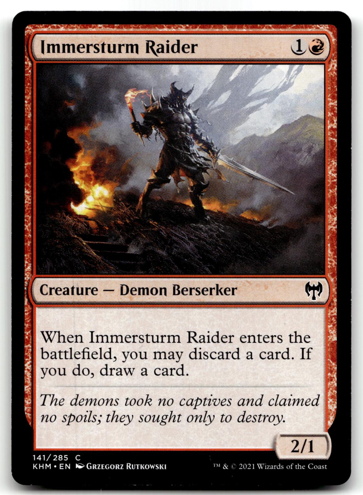 Immersturm Raider 141 Common Kaldheim Magic: The Gathering Near Mint