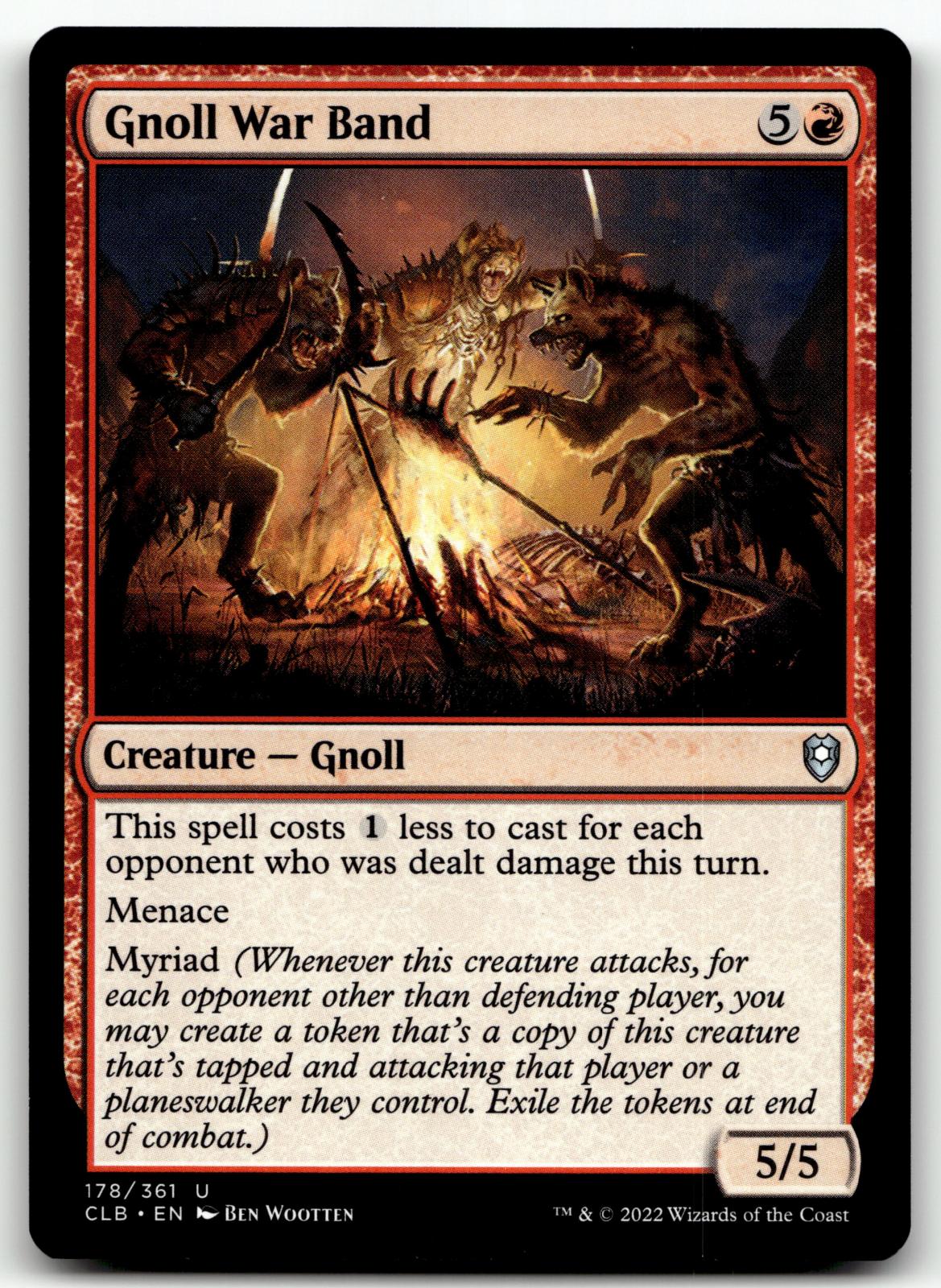 Gnoll War Band 178 Commander Legends: Battle for Baldur's Gate Magic: 