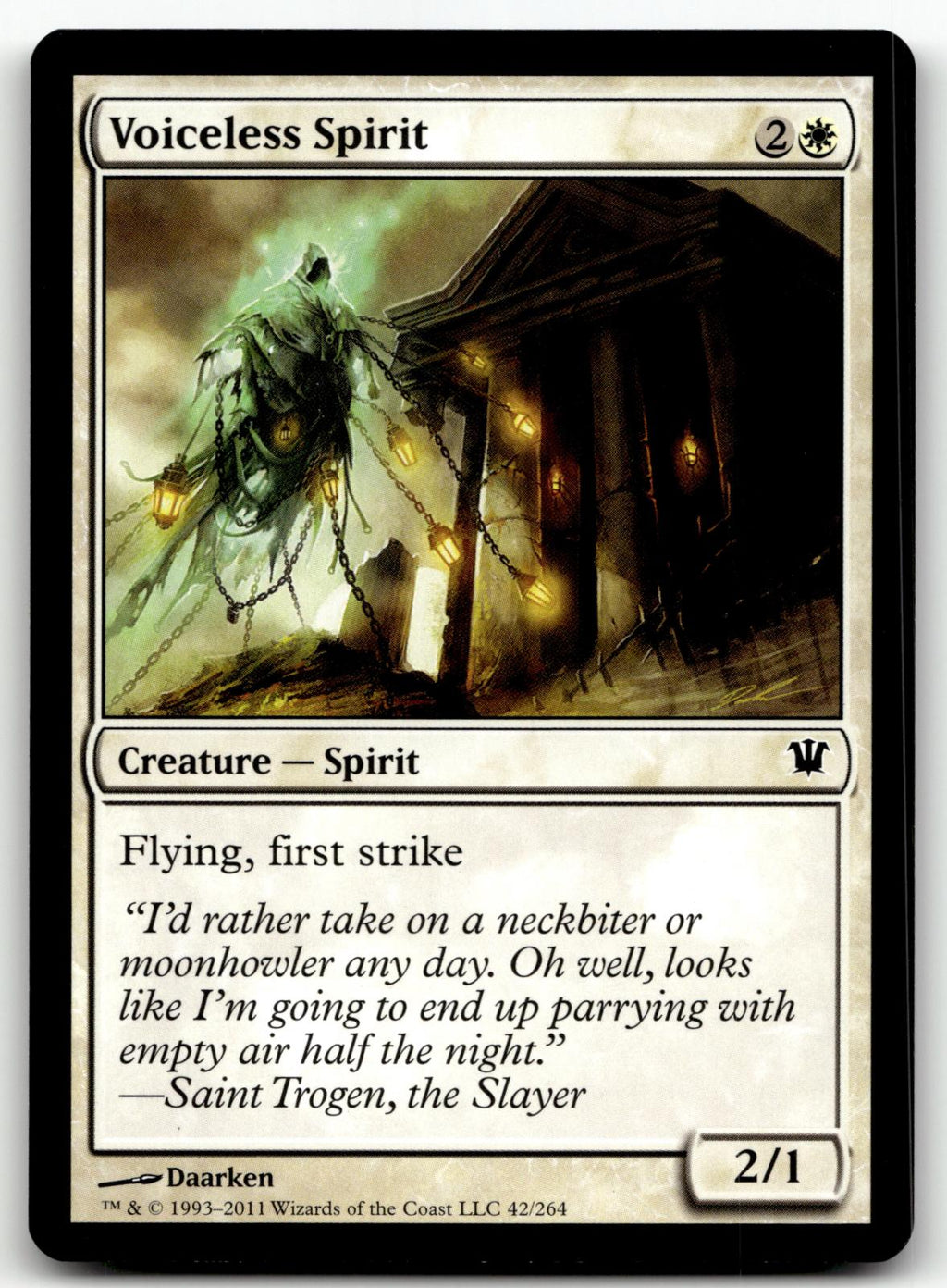 Voiceless Spirit 42 Common Innistrad Magic: The Gathering Near Mint