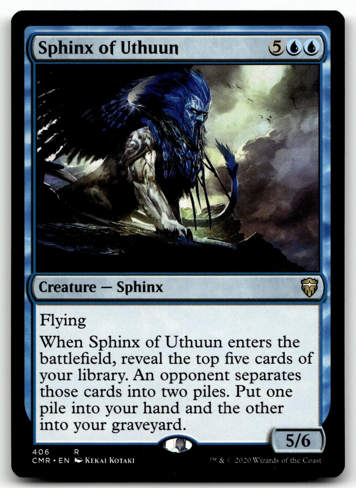 Sphinx of Uthuun 406 Rare Commander Legends Magic: The Gathering Near Mint