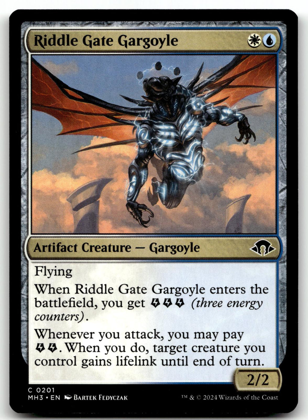 Riddle Gate Gargoyle 201 Common Modern Horizons 3 Magic: The Gathering Near Mint