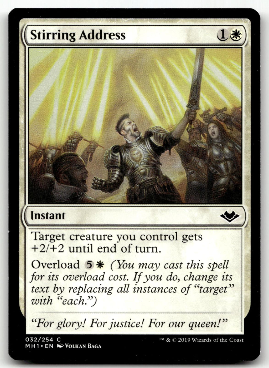 Stirring Address 32 Common Modern Horizons Magic: The Gathering Near Mint