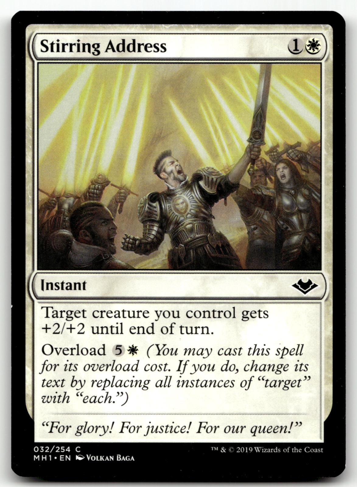 Stirring Address 32 Common Modern Horizons Magic: The Gathering Near Mint