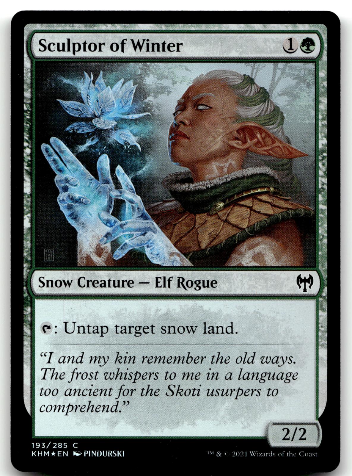 Sculptor of Winter 193 Common Kaldheim Magic: The Gathering Foil Near Mint