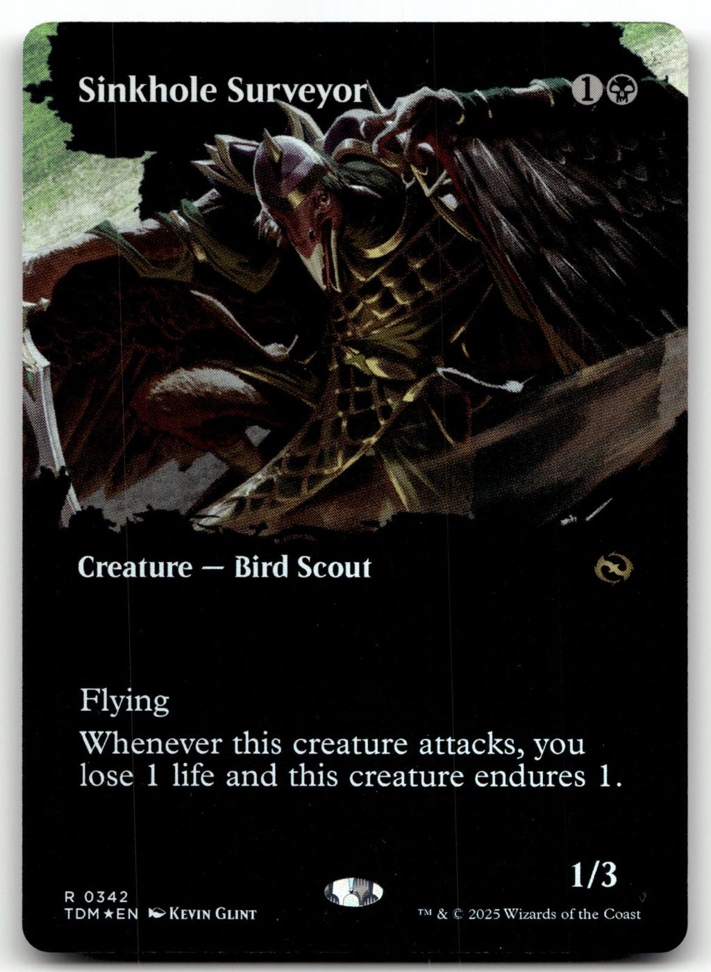 Sinkhole Surveyor (Borderless) 342 Tarkir: Dragonstorm Magic: The Gathering Foil NM
