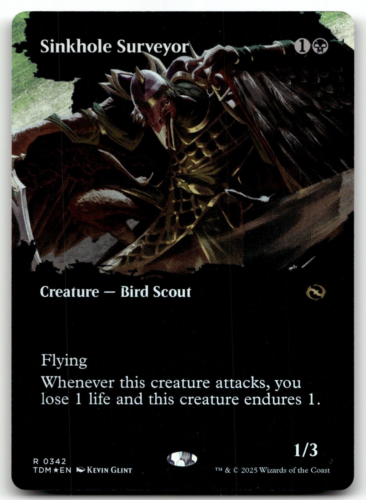 Sinkhole Surveyor (Borderless) 342 Tarkir: Dragonstorm Magic: The Gathering Foil NM