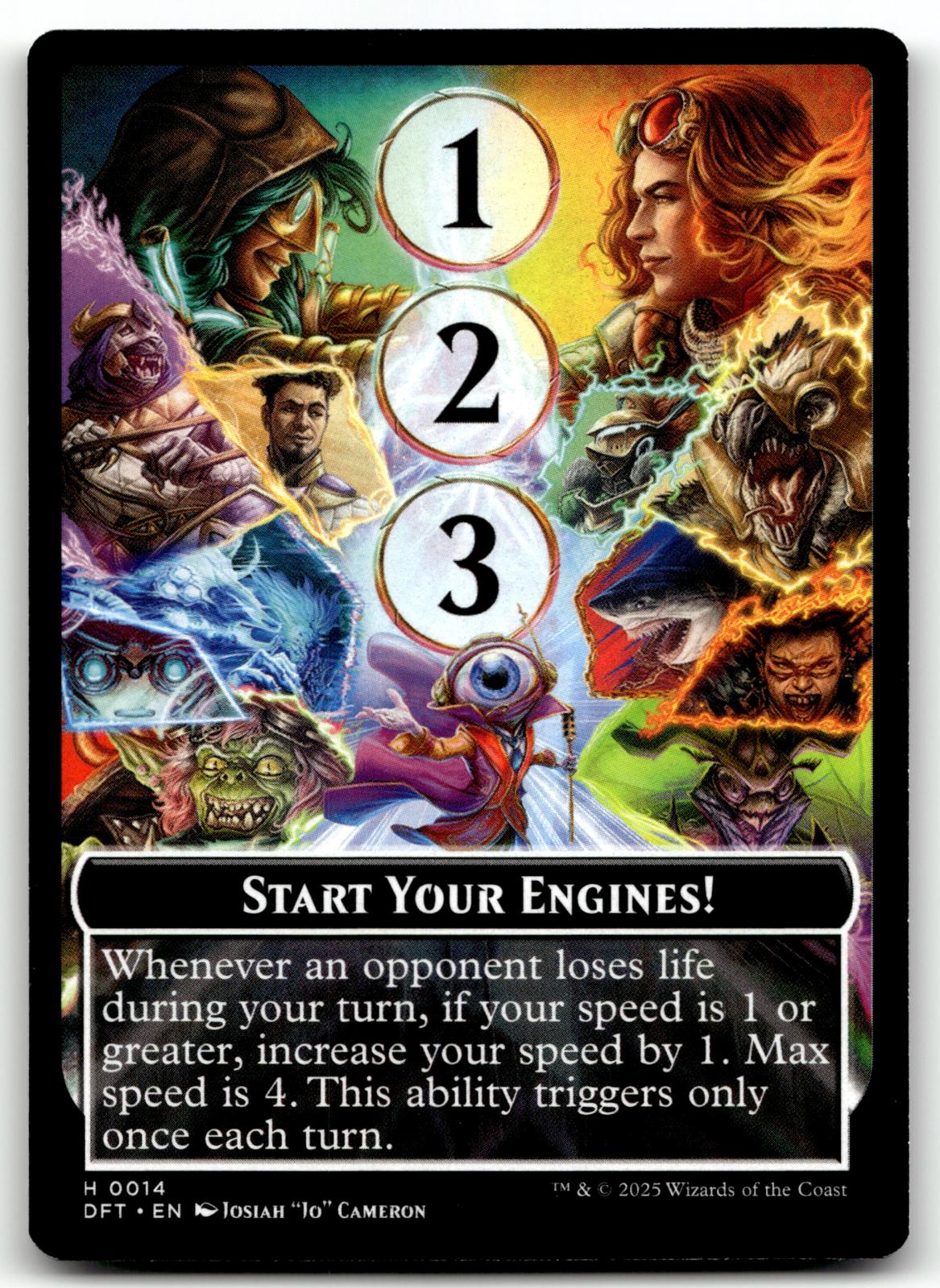 Start Your Engines! // Max Speed 14 Token Aetherdrift Magic: The Gathering NM