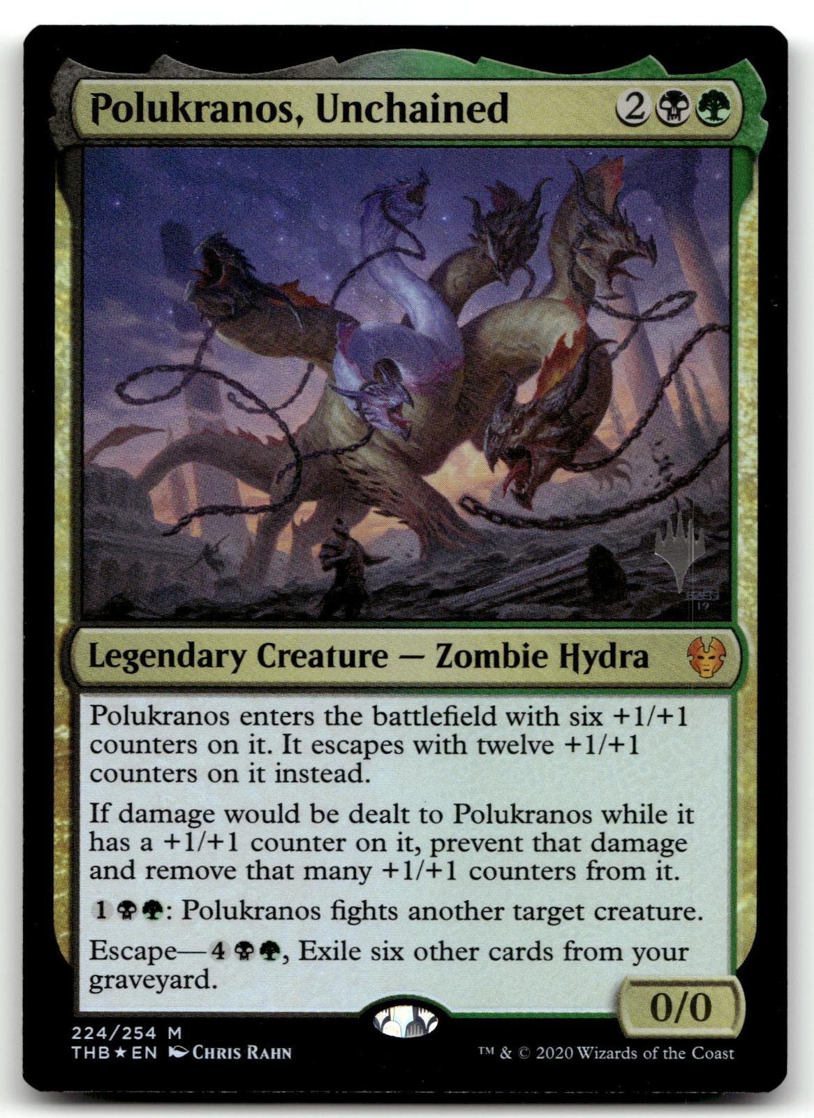 Polukranos, Unchained 224 Mythic Theros Beyond Death Magic: The Gathering NM