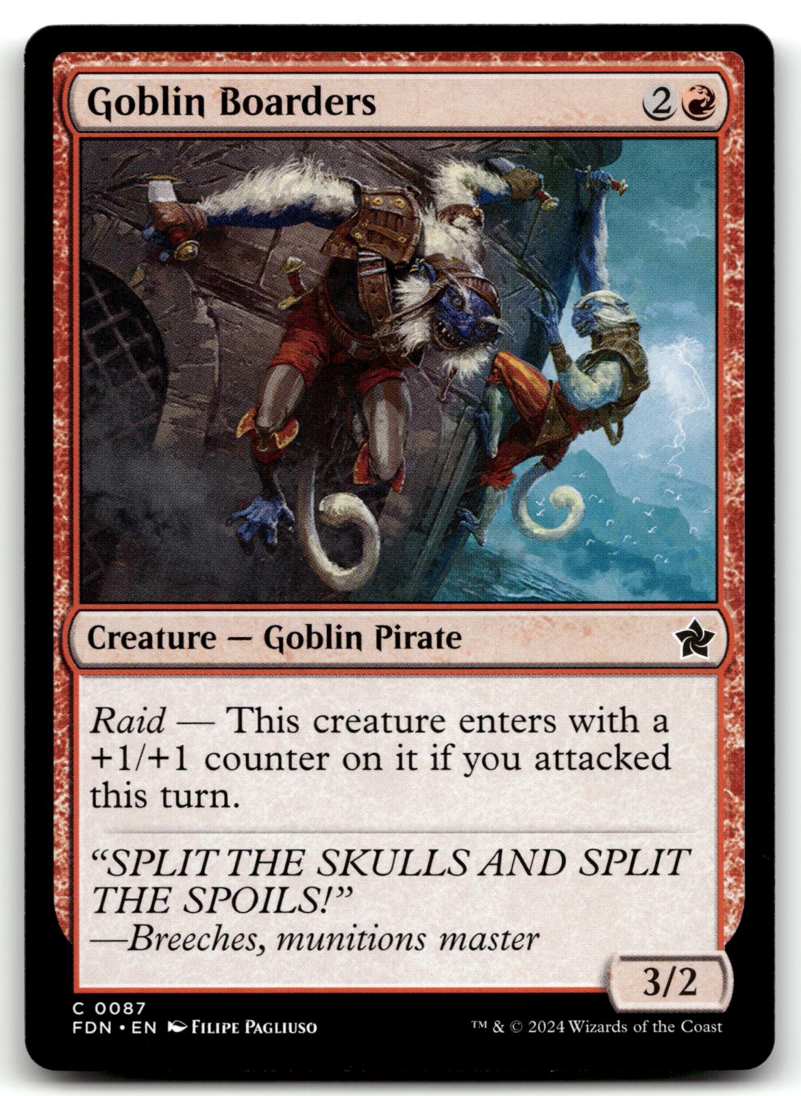 Goblin Boarders 87 Common Foundations Magic: The Gathering Near Mint