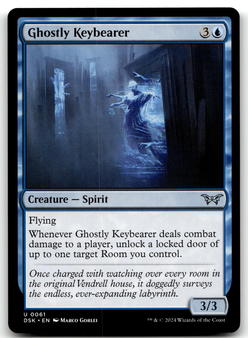 Ghostly Keybearer 61 Uncommon Duskmourn: House of Horror Magic: The Gathering NM