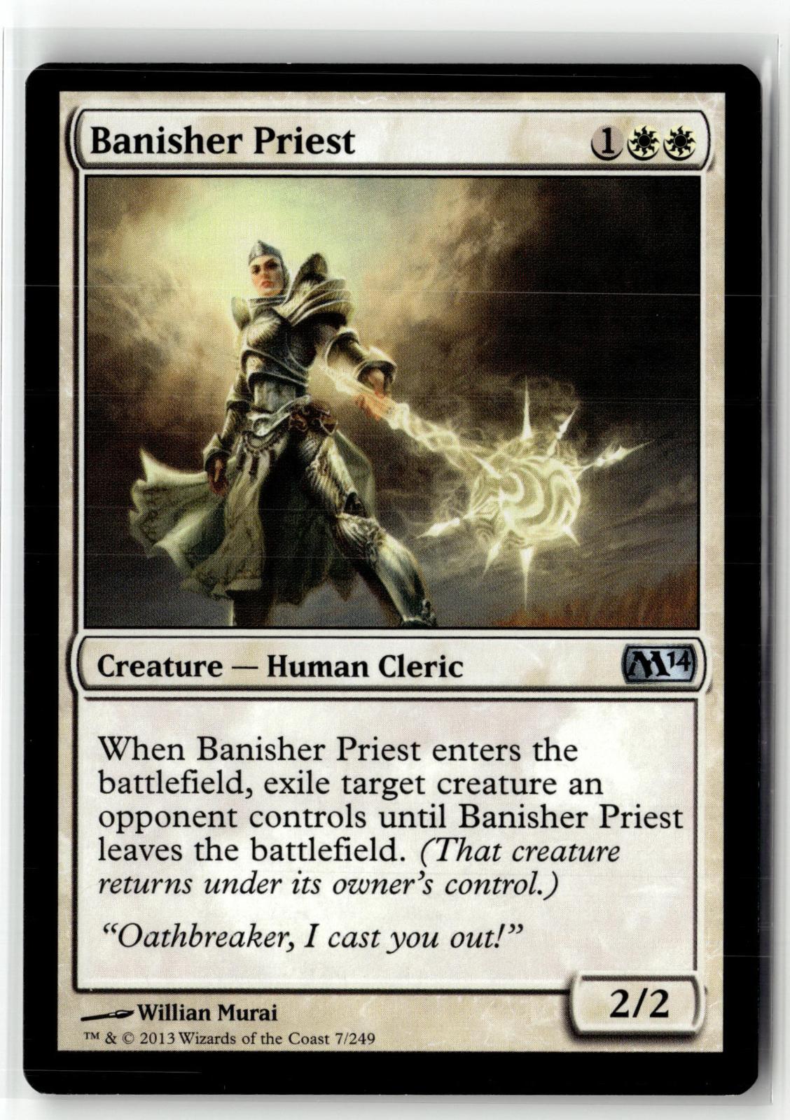 Banisher Priest 7 Uncommon Magic 2014 (M14) Magic: The Gathering Near Mint