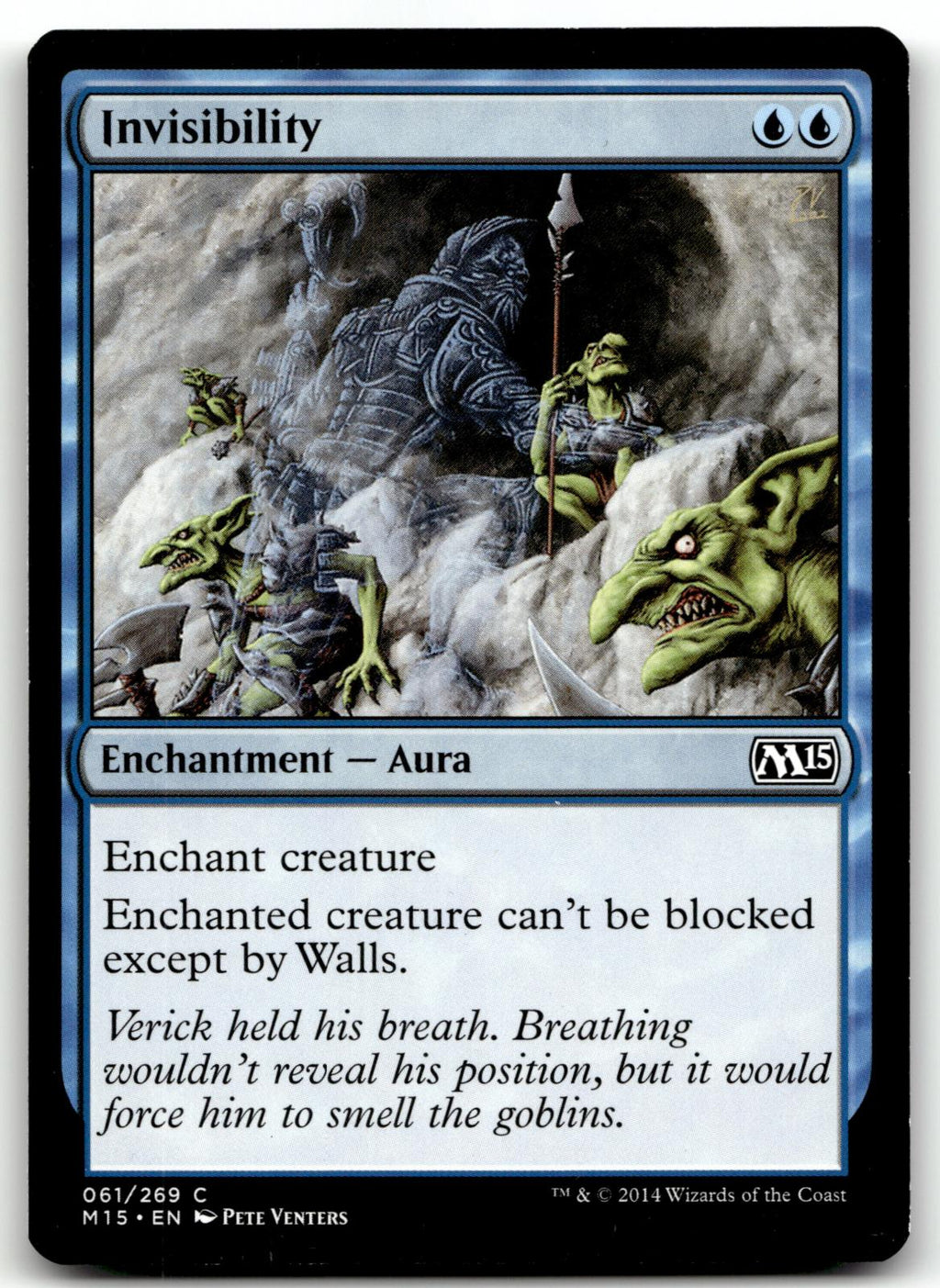 Invisibility 61 Common Magic 2015 (M15) Magic: The Gathering Near Mint