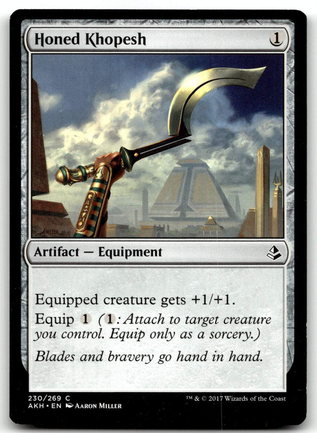 Honed Khopesh 230 Common Amonkhet Magic: The Gathering Near Mint