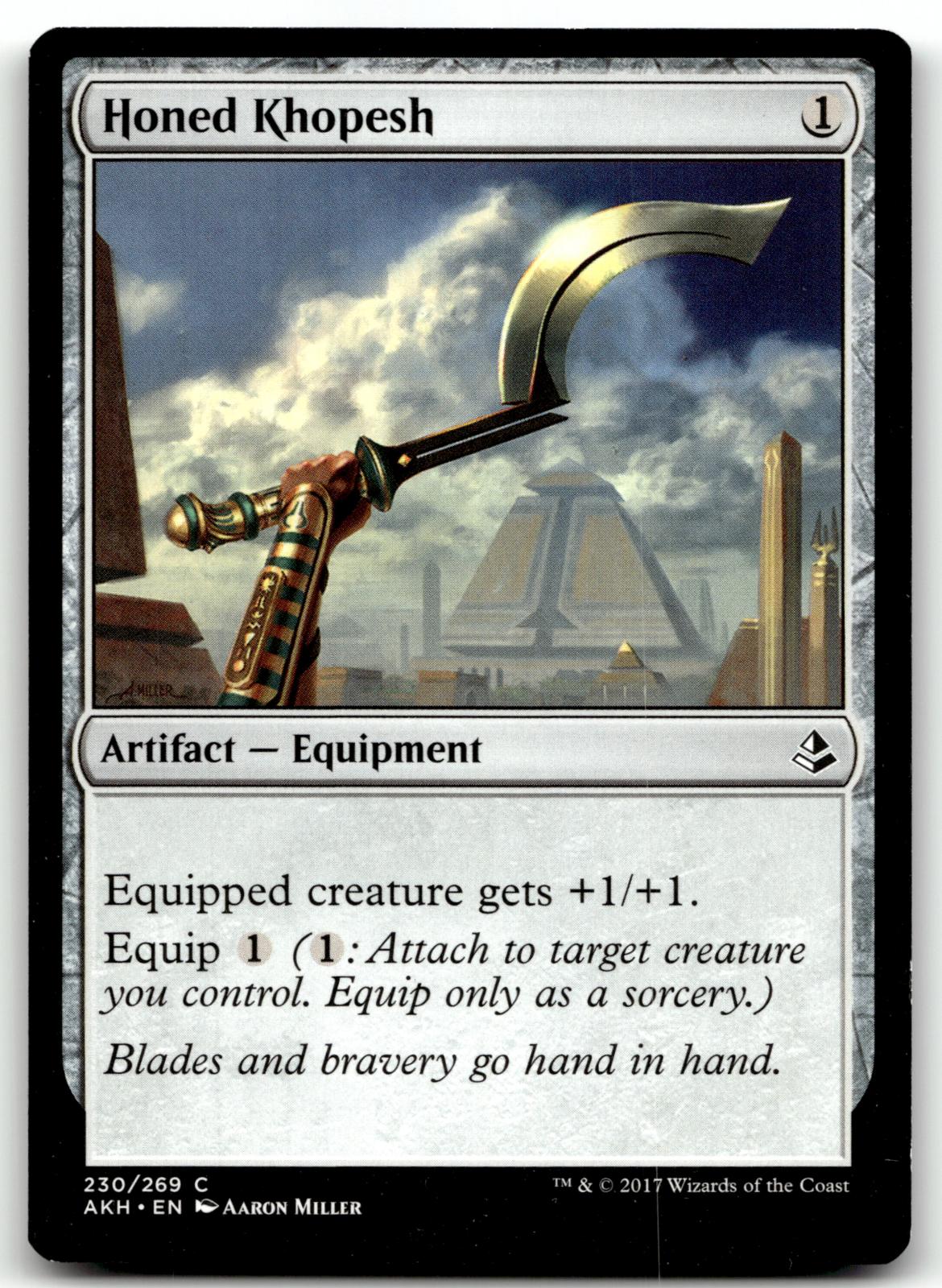 Honed Khopesh 230 Common Amonkhet Magic: The Gathering Near Mint