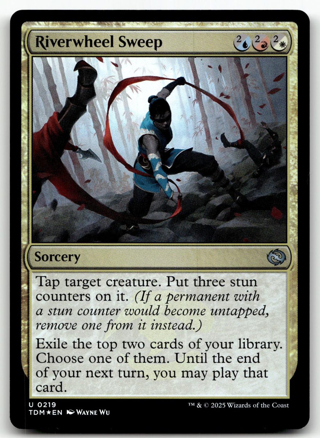 Riverwheel Sweep 219 Uncommon Tarkir: Dragonstorm Magic: The Gathering Foil NM