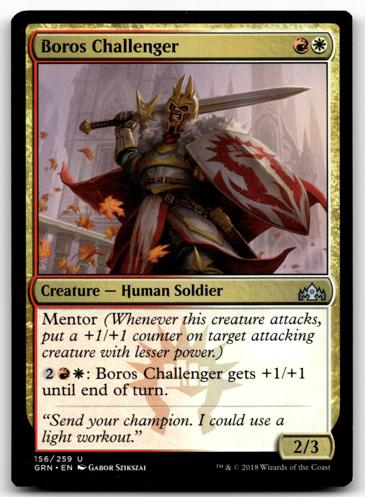 Boros Challenger 156 Uncommon Guilds of Ravnica Magic: The Gathering Near Mint