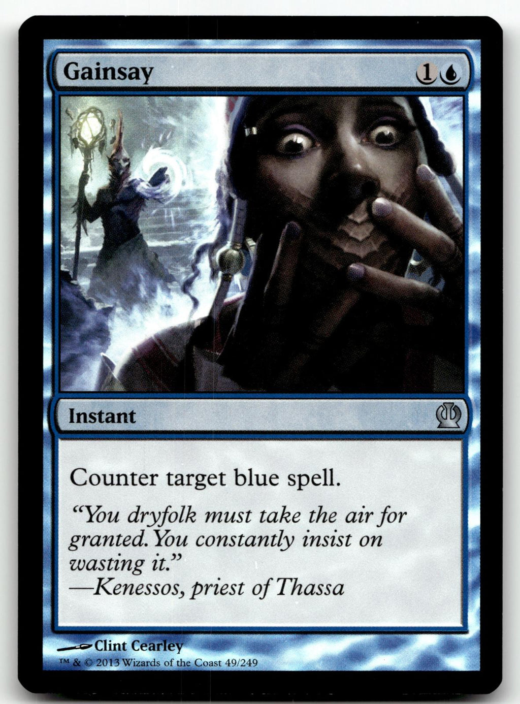Gainsay 49 Uncommon Theros Magic: The Gathering Foil Near Mint