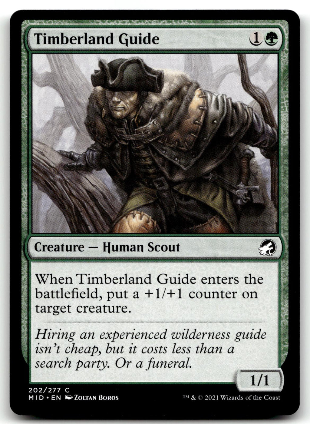 Timberland Guide 202 Common Innistrad: Midnight Hunt Magic: The Gathering NM