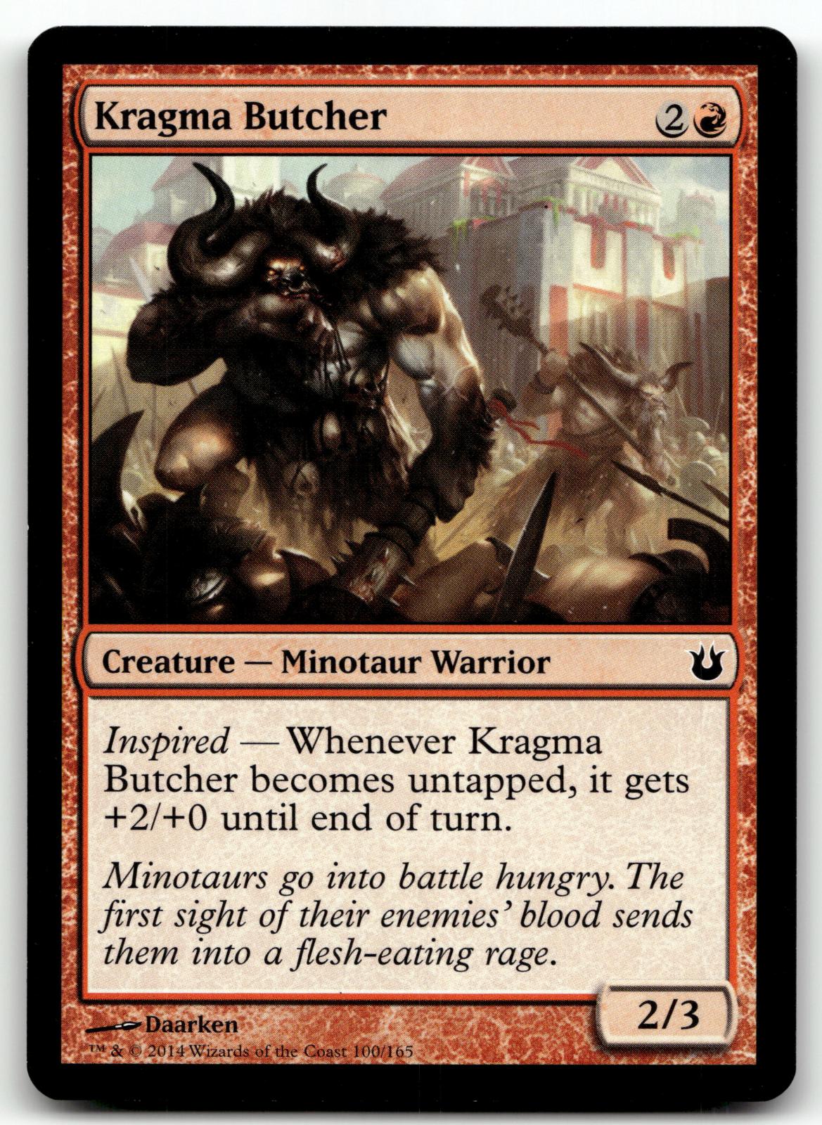 Kragma Butcher 100 Common Born of the Gods Magic: The Gathering Near Mint
