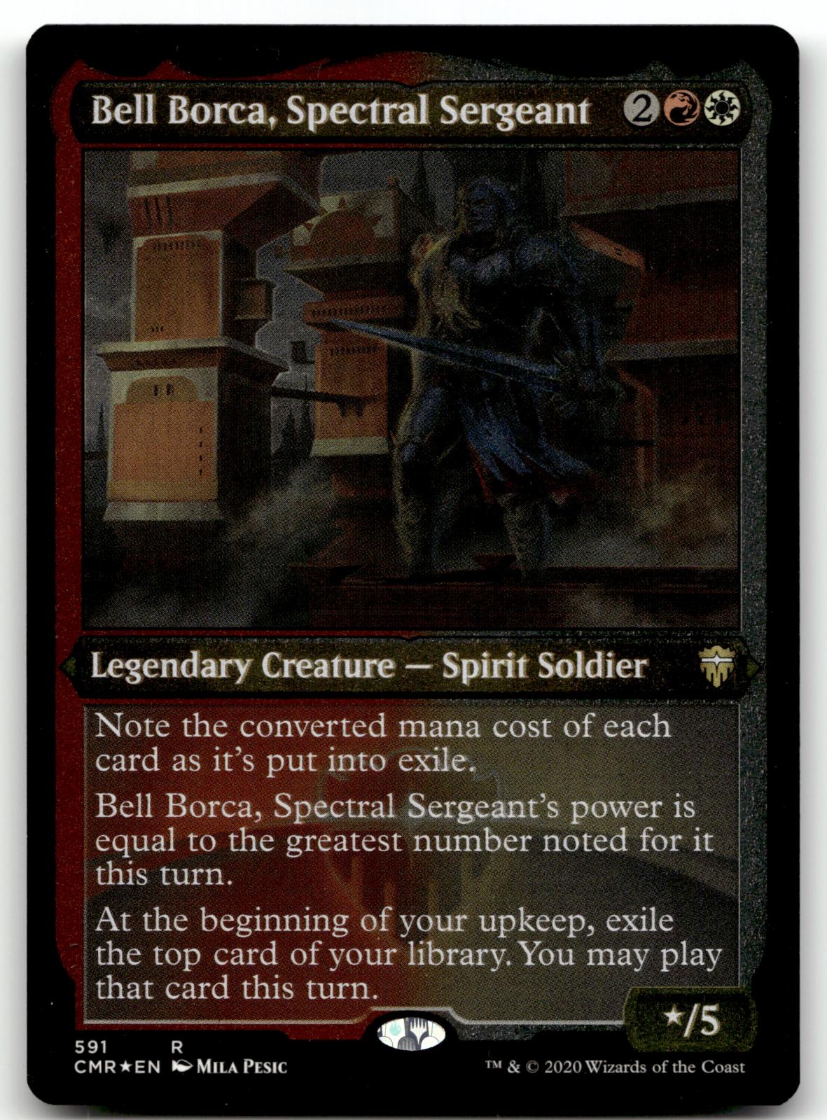 Bell Borca, Spectral Sergeant (Foil Etched) 591 Commander Legends Magic: The Gathering NM