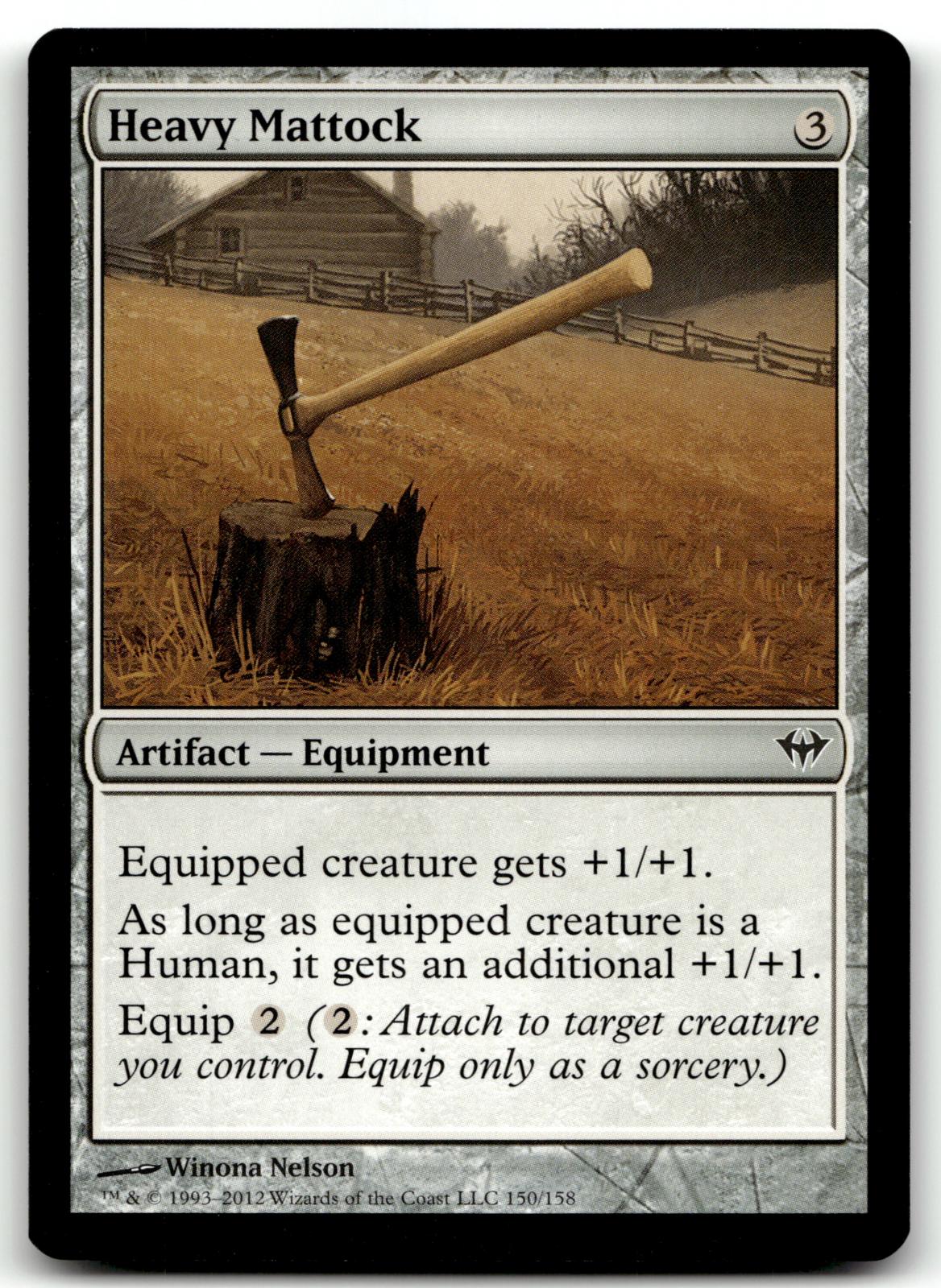 Heavy Mattock 150 Common Dark Ascension Magic: The Gathering Near Mint