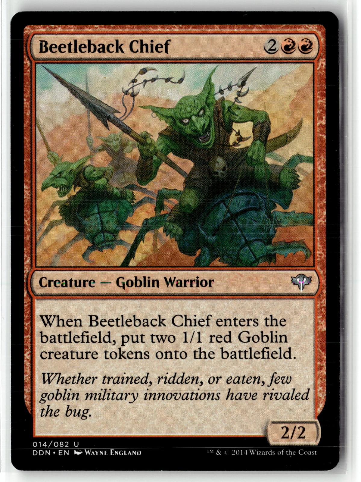 Beetleback Chief 14 Duel Decks: Speed vs. Cunning Magic: The Gathering NM