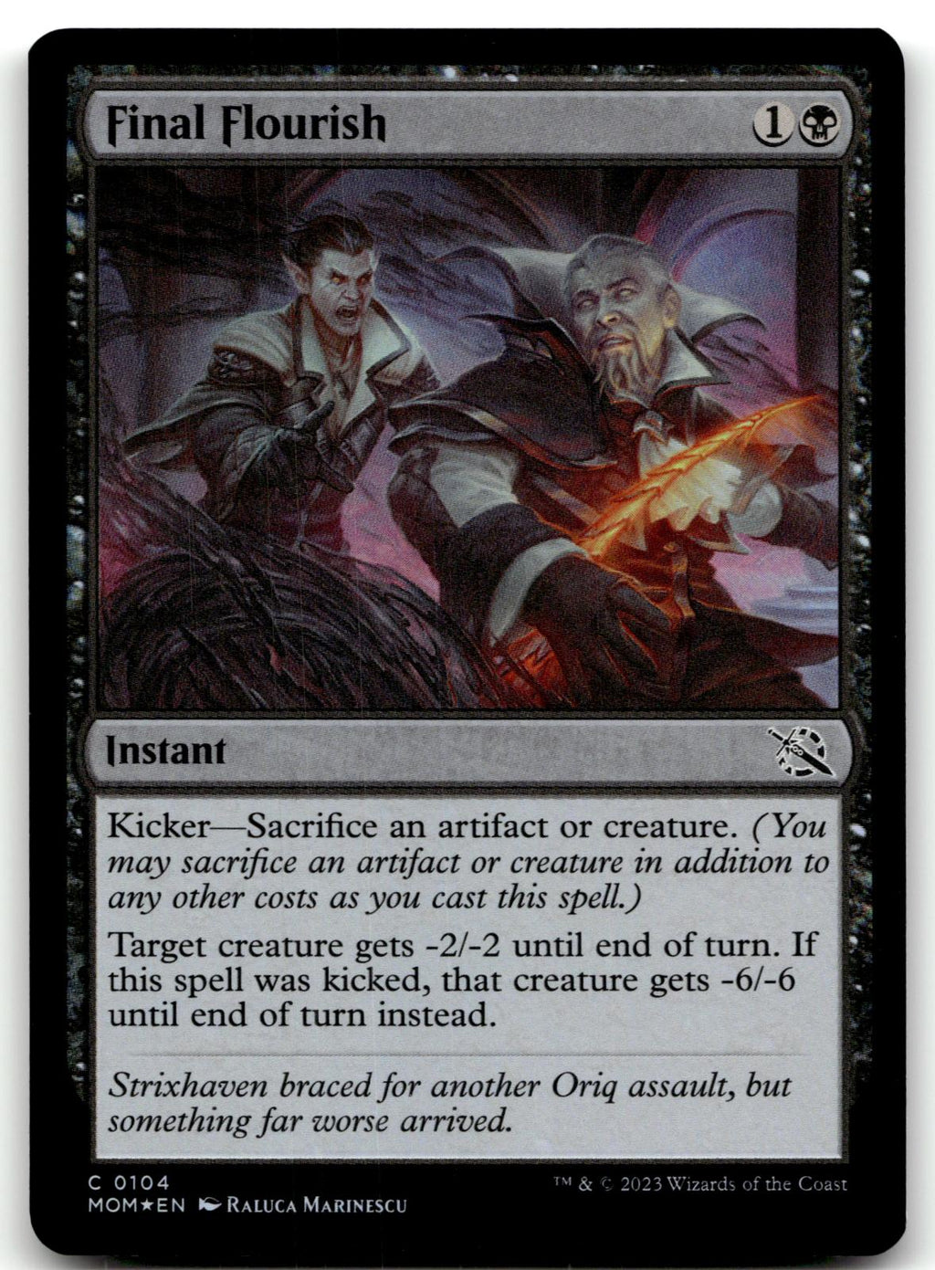 Final Flourish 104 Common March of the Machine Magic: The Gathering Foil NM