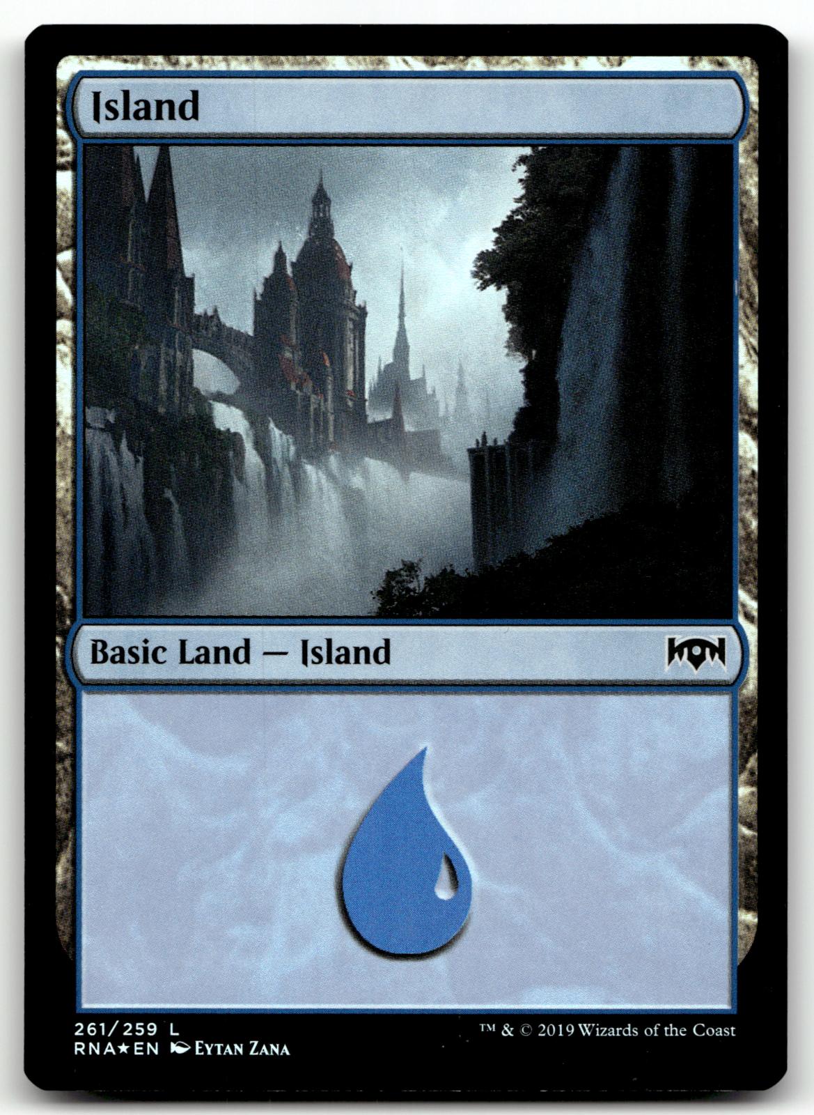 Island 261 Land Ravnica Allegiance Magic: The Gathering Foil Near Mint