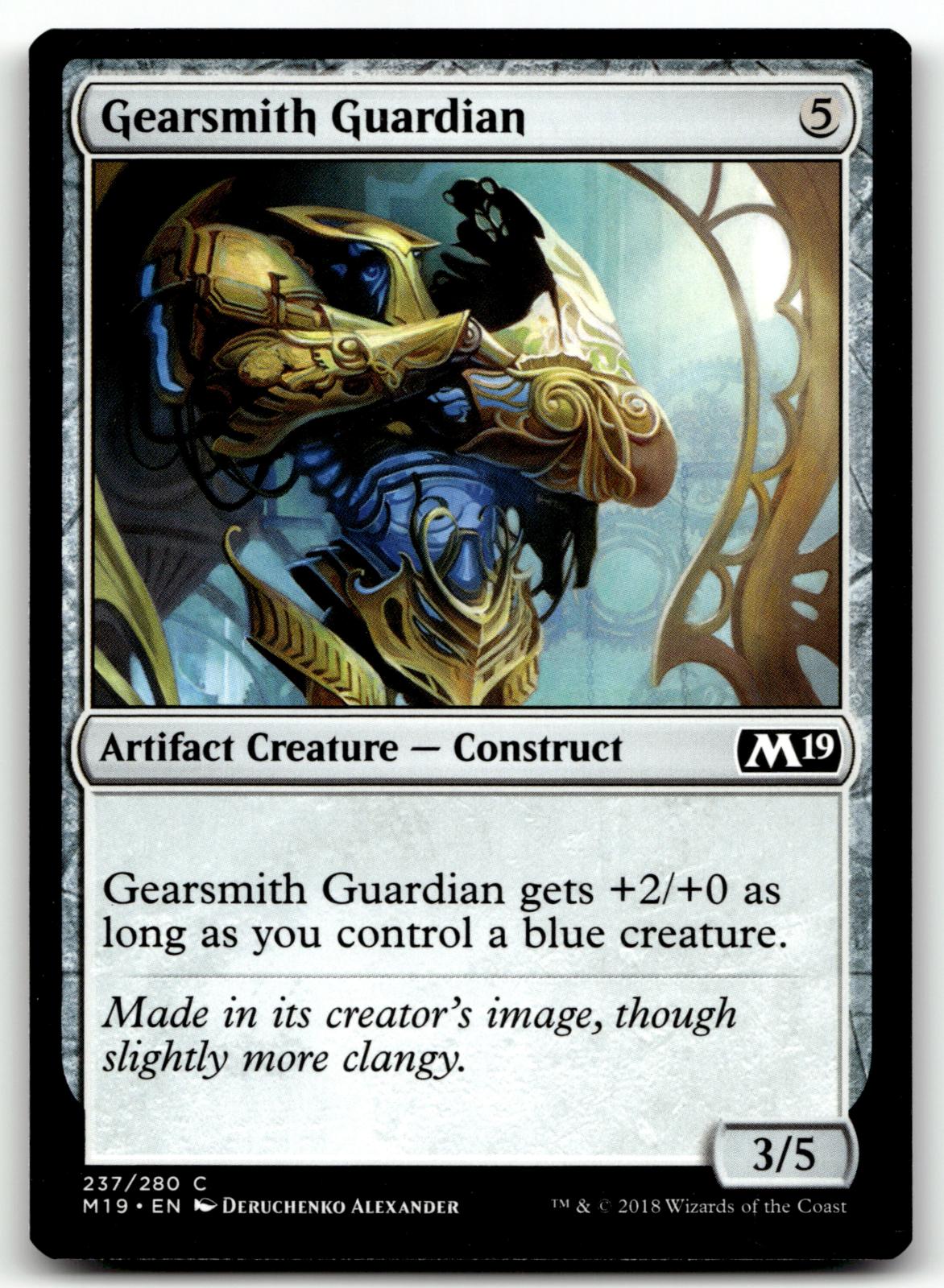 Gearsmith Guardian 237 Common Core Set 2019 Magic: The Gathering Near Mint