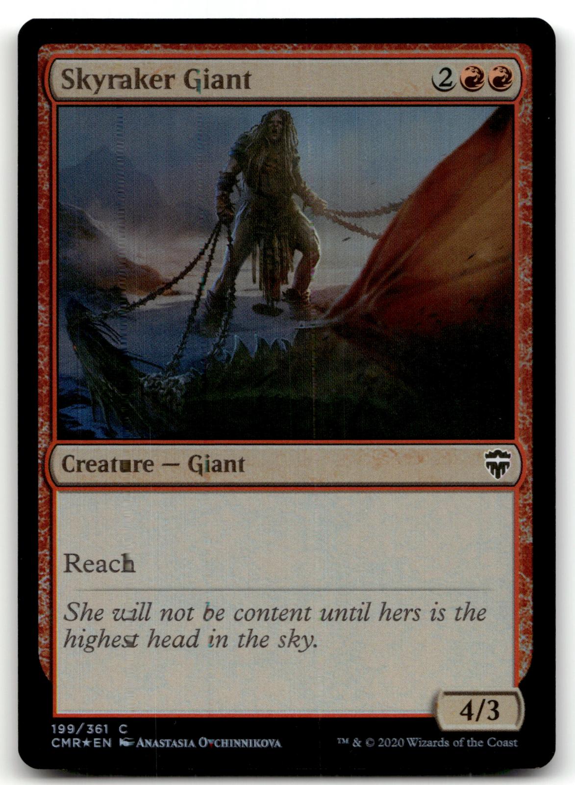 Skyraker Giant 199 Common Commander Legends Magic: The Gathering Foil Near Mint
