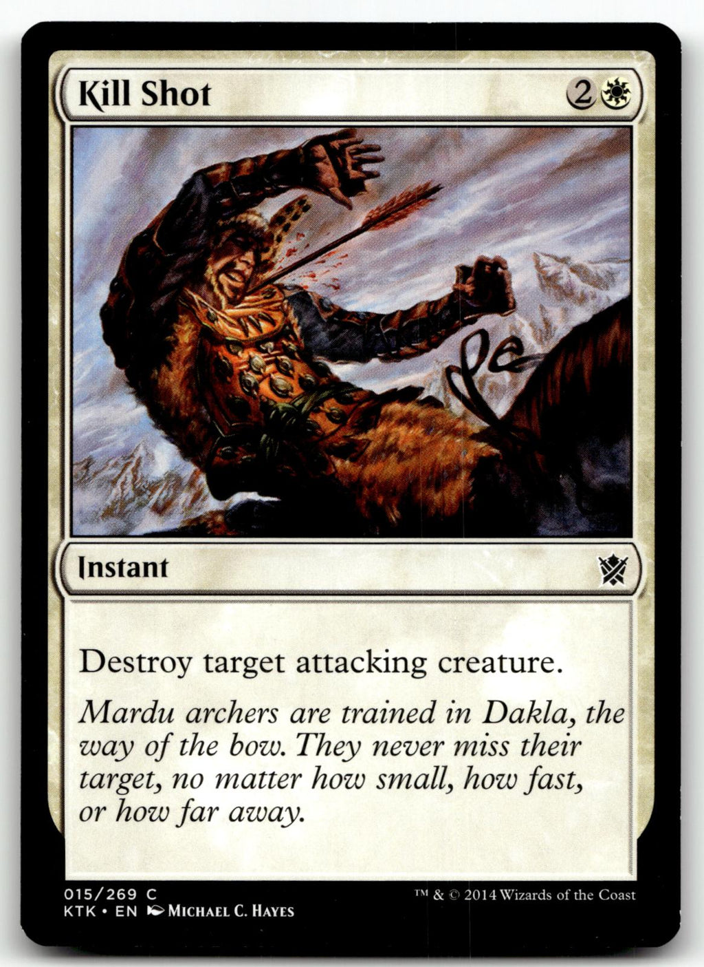 Kill Shot 15 Common Khans of Tarkir Magic: The Gathering Near Mint