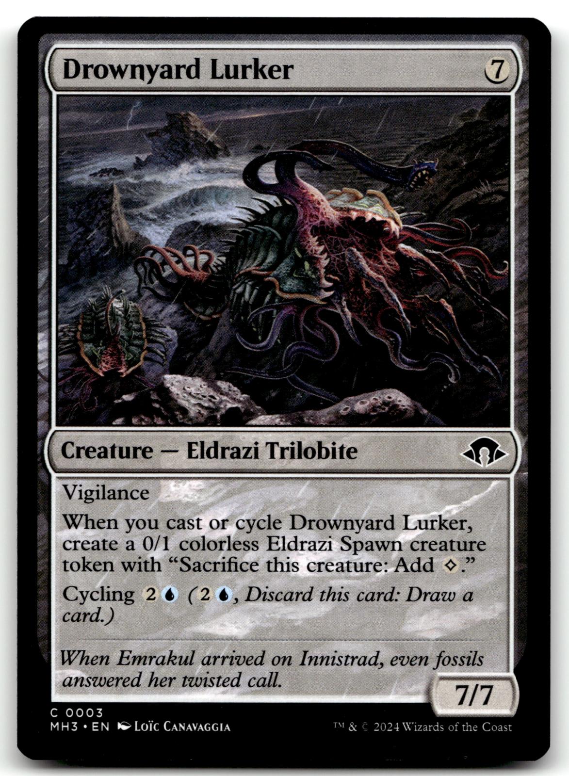 Drownyard Lurker 3 Common Modern Horizons 3 Magic: The Gathering Near Mint