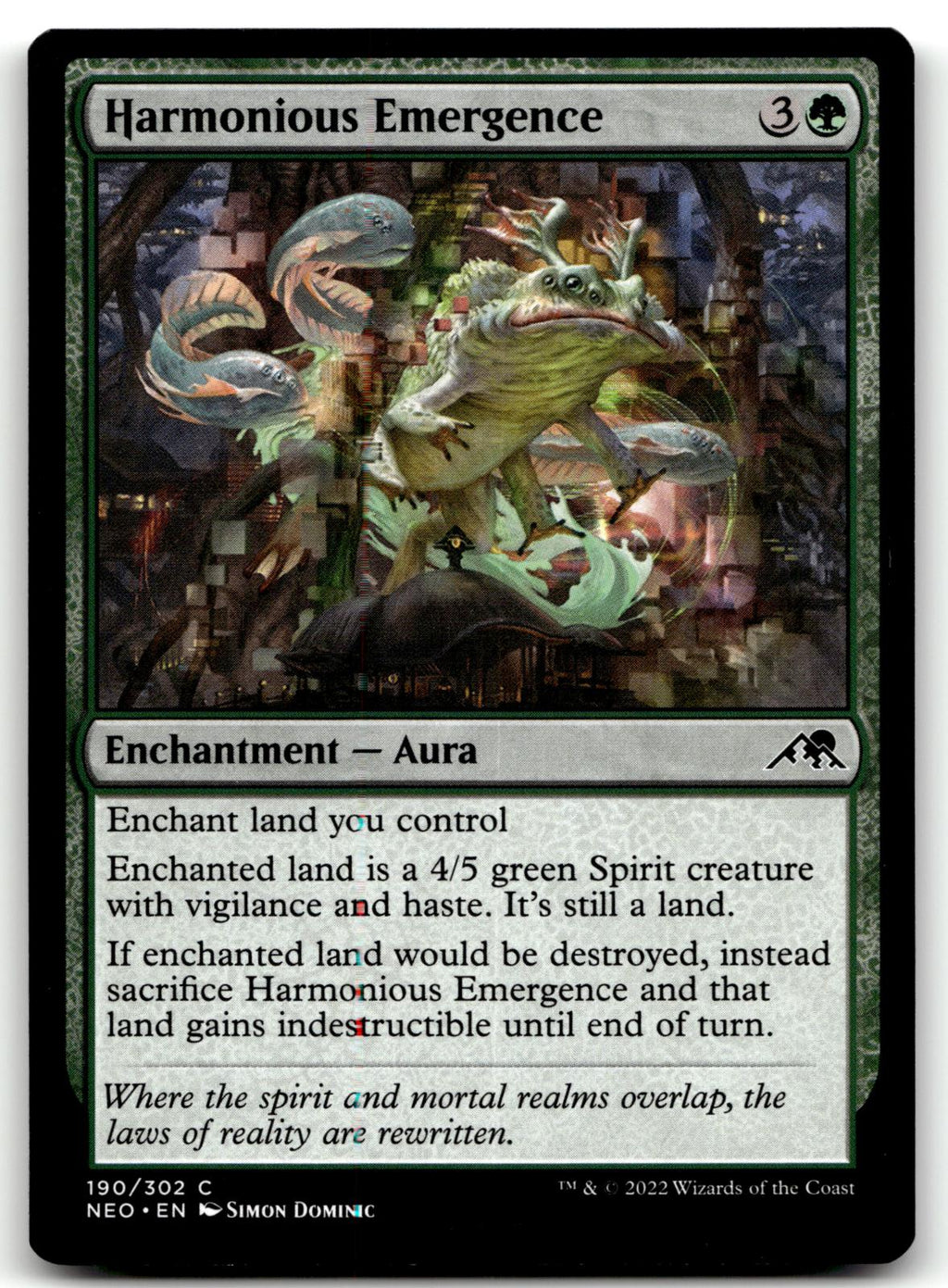 Harmonious Emergence 190 Common Kamigawa: Neon Dynasty Magic: The Gathering NM