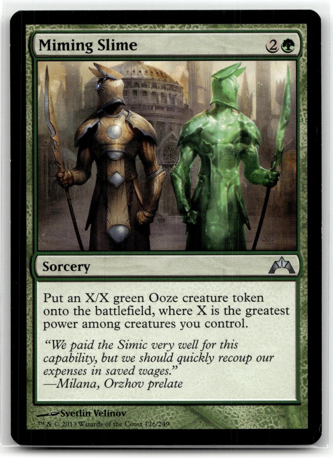Miming Slime 126 Uncommon Gatecrash Magic: The Gathering Near Mint