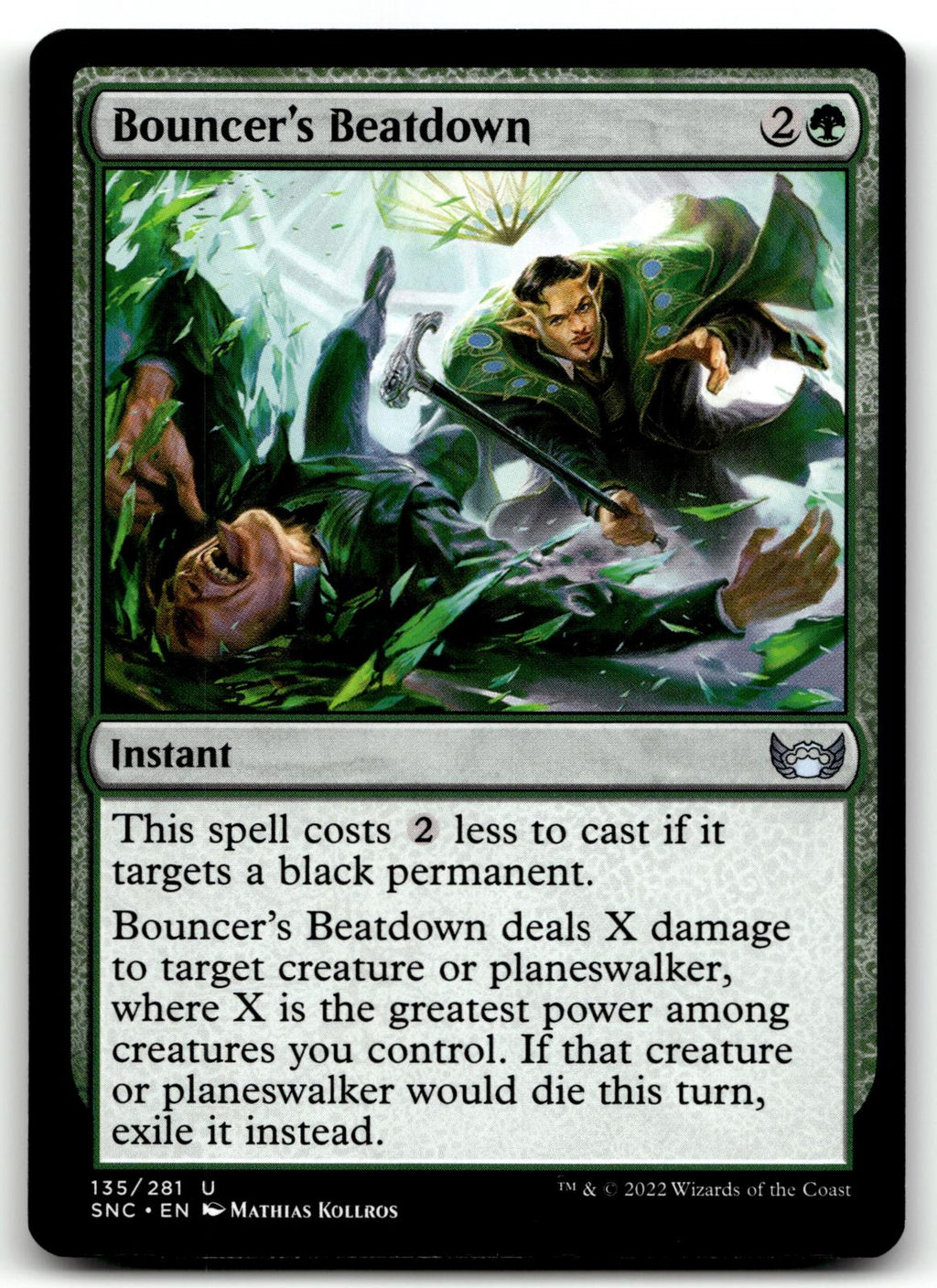 Bouncer's Beatdown 135 Uncommon Streets of New Capenna Magic: The Gathering NM