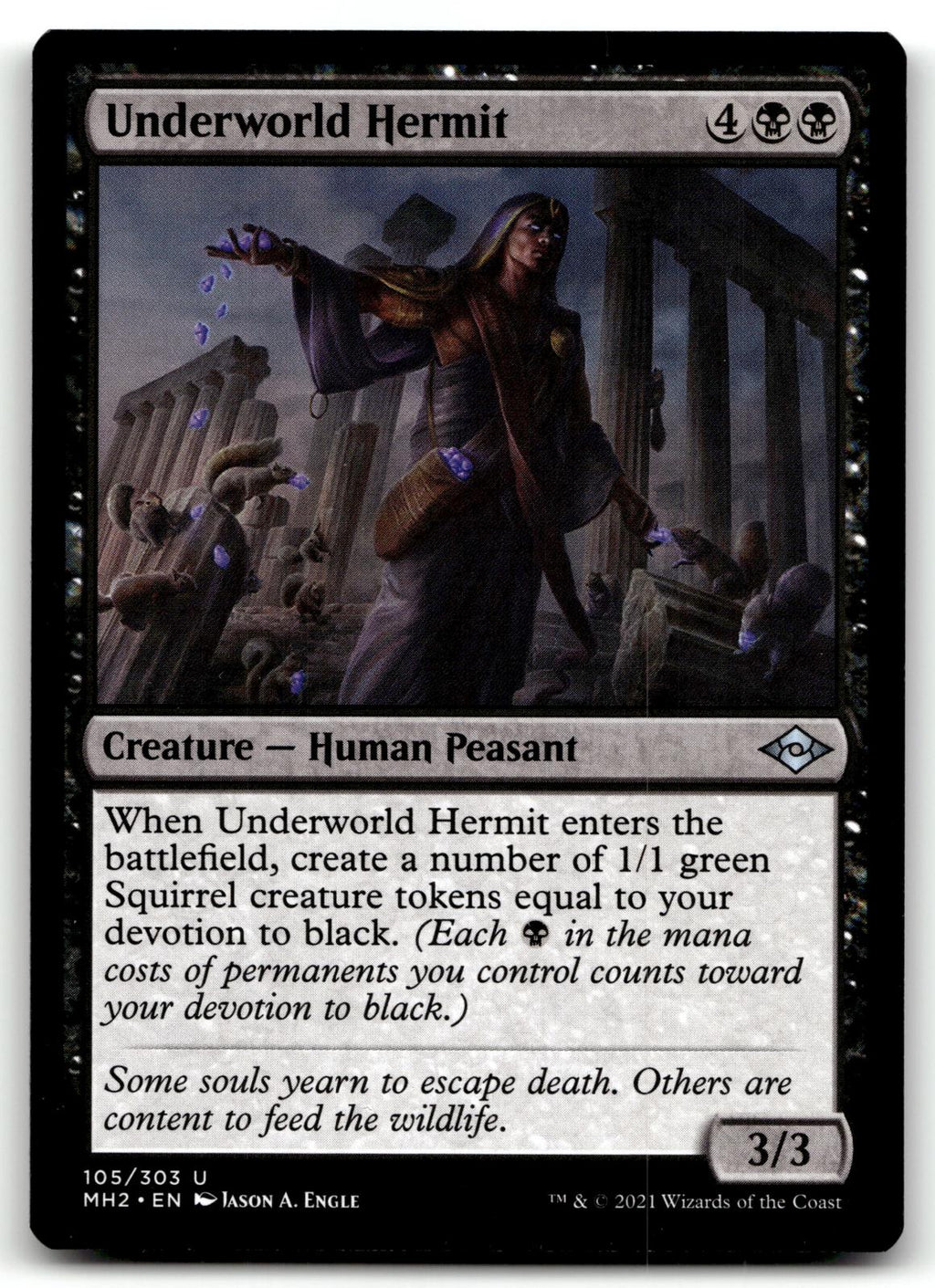 Underworld Hermit 105 Uncommon Modern Horizons 2 Magic: The Gathering Near Mint