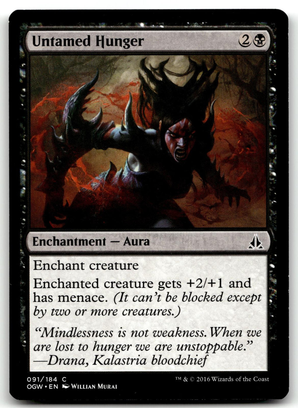 Untamed Hunger 91 Common Oath of the Gatewatch Magic: The Gathering Near Mint