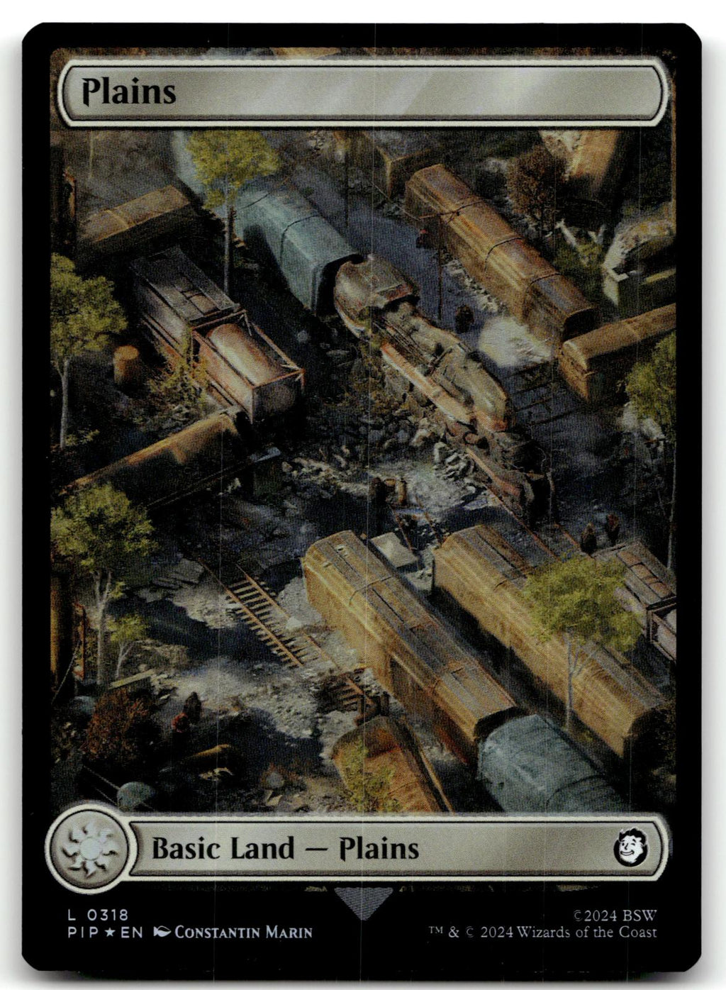 Plains (0318) 318 Land Universes Beyond: Fallout Magic: The Gathering Foil NM