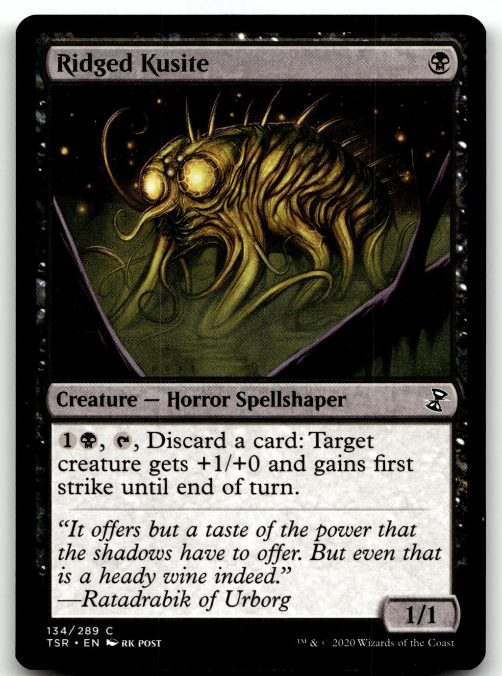 Ridged Kusite 134 Common Time Spiral: Remastered Magic: The Gathering Near Mint